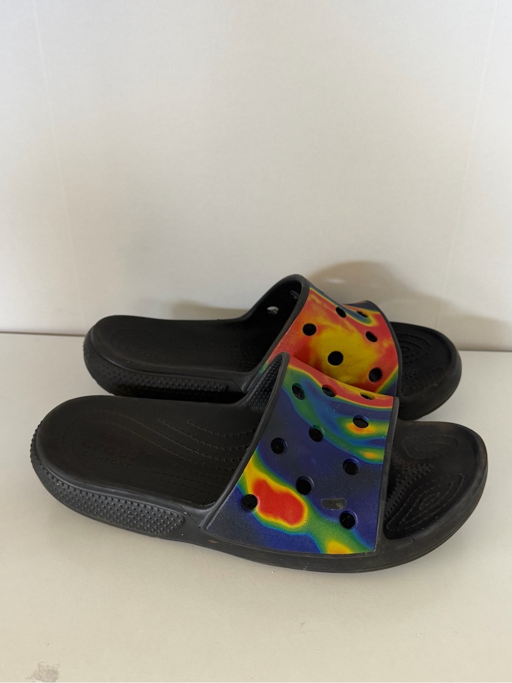 Crocs Classic Solarized Tie Dye Slides Size Men’s US 8